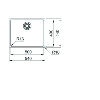 Franke Edelstahlbecken MRX 210-50 Edelstahl Handbedienung